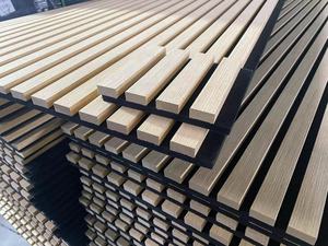 Équipement de studio de musique 3d carreaux muraux panneau panneau mural mdf insonorisé panneaux muraux à lattes de bois panneaux acoustiques de placage akupanel - Product Image 3