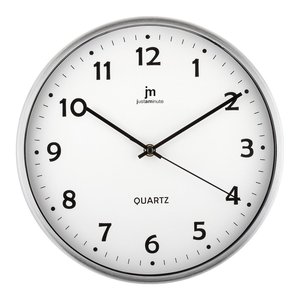 <b>Wall</b> Clock (30cm) JUSTAMINUTE White 14968B - Product Image 1