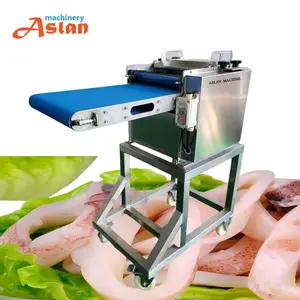squid tube cutter/sleeve-fish slicing machine/squid rings cutting machine