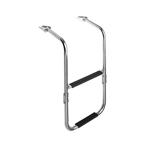 Marine Duikplatform Ladder Roestvrij Staal 316 600Mm X 205Mm Onder Platform Bootladder 5 Stappen Met Handvat Jachtboot Hardware - Product Image 3