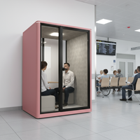 Cabine de réunion acoustique moderne polyvalente, cabine de bureau insonorisée, salle de consultation privée pour deux personnes, studio pour immeuble de bureaux