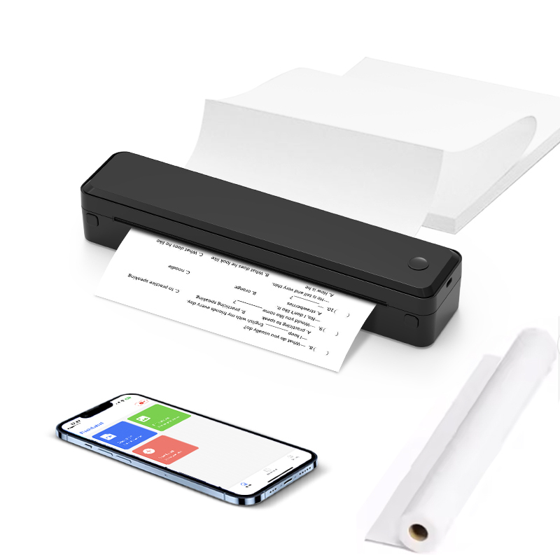 U8 Series Portable Thermal Printer 本体 U8 A4 Portable Wireless Thermal Printer - Compact Bluetooth Mini