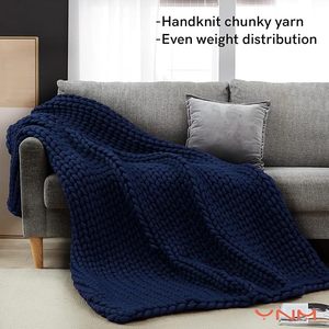 <span class=keywords><strong>Couverture</strong></span> <span class=keywords><strong>lestée</strong></span> tricotée à la main pour adultes, tricot épais, durable, respirante, rafraîchissante, lavable en machine, gris Asteroid, <span class=keywords><strong>15</strong></span> lb - Product Image 6