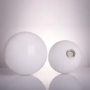G9電球用の白いガラスランプシェードつや消し2cmフィッターオープニングアクセサリーガラスグローブランプシェードの交換
