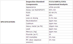 Aditivo Alimentario para Fermentación, Pirofosfato Ácido de Sodio (SAPP), <span class=keywords><strong>Difosfato</strong></span> <span class=keywords><strong>Disódico</strong></span> E450 - Product Image 4