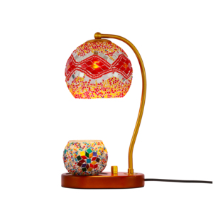Türkische Mosaik-Tischlampe mit mehrfarbigem Glas und Mosaik-Aromatherapie-Kerzenhalter als Weihnachtsgeschenk für die Dekoration - Product Image 3