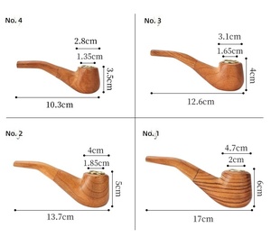 Pipe à tabac vintage, style classique ancien, pipe à fumer artisanale, pipe à tabac portable pour les passionnés de fumée - Product Image 3