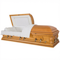 Ataúdes y Féretros al por Mayor de China, Ataúdes de Madera Sólida Estilo Americano para Artículos Funerarios