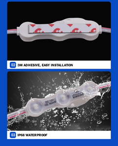 50ชิ้นต่อสตริงแม่พิมพ์ฉีดอัลตราโซนิก1.2วัตต์ IP68โฆษณาโมดูลไฟ LED - Product Image 4