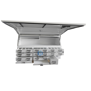 <b>Waterproof</b> Aluminum <b>Tool</b> <b>Box</b> With Drawers for Ute Trucks Tray and Tradesman Aluminum Side Opening Canopy - Product Image 4