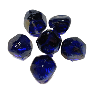 CHANGQI CDI-DB Vetro per Fuoco Blu Cobalto Zirconio 1 Pollice Pietre di Vetro per Caminetto a Gas <span class=keywords><strong>e</strong></span> Braciere Nero ad Alta Lucentezza - Product Image 1