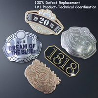 Etiquetas Personalizadas con Diseño en Relieve 3D Dorado, Etiquetas de Alta Calidad Resistentes al Agua para Vino, Whisky, Perfume, Cerveza y Bebidas