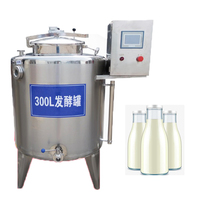 Cuve de Fermentation à Double Enveloppe de Qualité Alimentaire 300L pour la Production de Yaourt/Kefir Haute Efficacité
