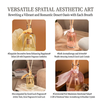 Coffret Cadeau de Diffuseur à Bâtonnets d'Huiles Essentielles Sans Flamme de 500 ml pour Améliorer l'Ambiance Domestique et la Guérison par les Cristaux