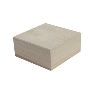 Boîte à bibelots en bois bon marché boîte d'emballage de livre en paulownia plaine personnalisée boîte de <span class=keywords><strong>rangement</strong></span> de bijoux en bois non fini - Product Image 1