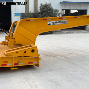 Semi-remorque à plateau surbaissé à col de cygne détachable en acier ultra-lourd 4 essieux 120 tonnes <span class=keywords><strong>RGN</strong></span> pour machines industrielles - Product Image 3