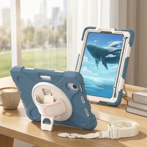 360 °   Étui ergonomique rotatif pour <span class=keywords><strong>tablette</strong></span> Galaxy Tab <span class=keywords><strong>S3</strong></span> 9,7 pouces avec sangle intégrée pour la main et l'épaule, housse de protection - Product Image 6