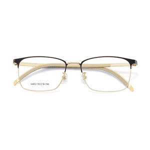 Voss Monturas de gafas rectangulares de aleación para hombre 55-18-150 Montura completa Lentes acrílicas cómodas - Product Image 1