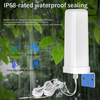Antenne omnidirectionnelle verticale 5G 12dBi à gain élevé 698-3800MHz pour extérieur avec câble RG174 pour amplificateur de signal cellulaire, routeur, répéteur