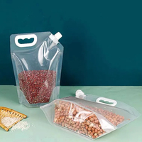 Conteneur vide de stockage de farine de riz, emballage, sacs en plastique, personnalisé 1kg, 5kg, 10kg, 25kg, 50kg