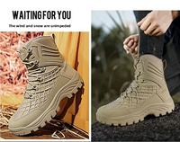 Bottes de combat ultra-légères pour hommes pour le printemps et l'été, bottes tactiques ultra-respirantes en caoutchouc pour les activités de plein air