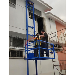 창고 수직 전기 제품 리프트 플랫폼 1000kg 10m 야외 가이드 레일 유압화물 리프트화물 엘리베이터 - Product Image 3