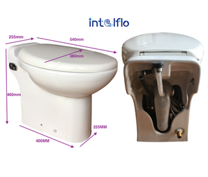 Une pièce maceator Toilettes <span class=keywords><strong>avec</strong></span> <span class=keywords><strong>Broyeur</strong></span> Intégré à la Base, Blanc - Product Image 6
