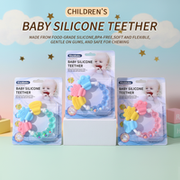 Anneau de dentition pour bébé en silicone de qualité alimentaire, jouet en forme de cloche, bâton, écologique, durable, unisexe, en provenance de Chine