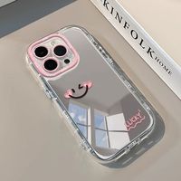 Coques de téléphone portable personnalisées avec logo miroir pour iPhone 17 Air 16 15 Plus Pro Max 14 13 12 11 – Protection antichute et antichoc