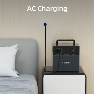 Ecoplay 400W Trạm di động MPPT bảng điều khiển năng lượng mặt trời 1305 WH UPS 6000 + chu kỳ pin cung cấp dự phòng nhà Sine Wave RV Đèn Pin Xe hơi - Product Image 3