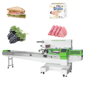 Máy Đóng Gói Bánh Bao Thịt Nguội Thái Lát Máy Đóng Gói Bánh Quy Dọc Máy Đóng Gói Bánh Sandwich Thịt Nho