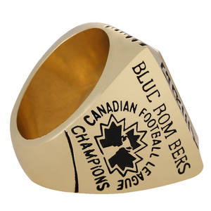 <span class=keywords><strong>CFL</strong></span> 1984 Winnipeg bombardieri blu calcio grigio coppa del campionato anello di moda maschile anello gioielli personalizzati all'ingrosso - Product Image 4