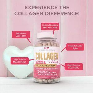 Sıcak satış Collagen1000mg kapsüller Anti-aging güzellik cilt beyazlatma ürün kollajen Softgels kapsüller - Product Image 5