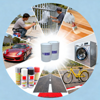 Peinture à effet marteau pour équipements en acier, revêtement métallique décoratif durable, résine synthétique polymère, teneur en matière solide 80%