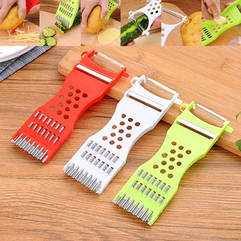 Kitchen Accessories Manual Tools 5 in 1 Multifunction Fruit Peeler Slicers Graters Vegetable Cutter