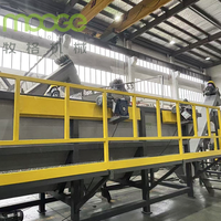 Máquina Automática de Lavado de Botellas y Contenedores de HDPE/LDPE, Línea de Lavado de Residuos de HDPE con Máquina de Lavado por Flotación de HDPE
