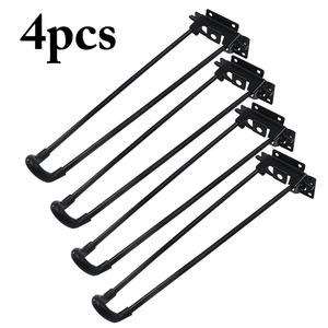 Pieds de meubles en métal robustes pour <span class=keywords><strong>table</strong></span> basse, <span class=keywords><strong>table</strong></span> d'ordinateur portable, mini bureau, <span class=keywords><strong>table</strong></span> pliante à chevrons - Product Image 1