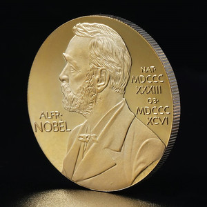 Collection de pièces commémoratives <span class=keywords><strong>Alfred</strong></span> Bernhard Nobel, cadeau souvenir, art métallique antique - Product Image 6
