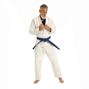 Color blanco Ropa DE LUCHA Artes marciales Algodón Hecho Bjj Jiu Jitsu Uniformes Jiu Jitsu Kimono Peso pesado Kimono De Jiu Jitsu - Product Image 3