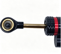 Nouvel accessoire de modification de moto WEIRUI modèle 3010P2 universel, style court, en fibre de carbone noire et titane, anti-tremblement