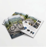 Cetak Brosur Softcover Kertas Karton Berkualitas Tinggi A4 A5 Full Color Offset Printing Perfect Bound, Pabrik OEM Grosir Kustom