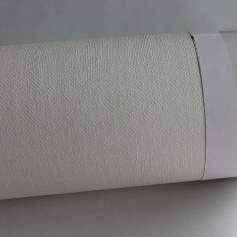 Lona de inyección de tinta blanca estirada de alta calidad para pancarta de fondo Rollos de lona de algodón polivinílico
