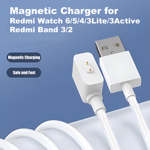 ที่ชาร์จแม่เหล็กและวัสดุ TPE สำหรับนาฬิกา <span class=keywords><strong>Redmi</strong></span> 6/5/4/<span class=keywords><strong>3</strong></span> Lite/<span class=keywords><strong>3</strong></span> Active/<span class=keywords><strong>32</strong></span>/<span class=keywords><strong>3</strong></span>/2/10/<span class=keywords><strong>9</strong></span>/8สายสมาร์ทแบนด์พร้อมสายชาร์จ NFC Pro USB - Product Image 1