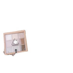 Mini paleta de sombras de ojos de 9 compartimentos, transparente, cuadrada, prensada, con nueve colores, para maquillaje de ojos. - Product Image 5