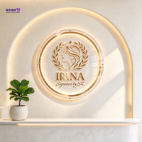 Enseigne LED 3D personnalisée résistante aux intempéries IPX5, lettres en acier inoxydable épaisses pour les bâtiments de bureaux, les espaces commerciaux extérieurs