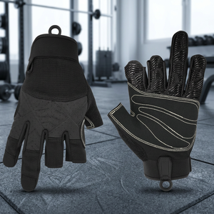 Half-Finger Sports <b>Gloves</b> <b>with</b> Hand <b>Grips</b> and Compression for Beach Use and Arthritis Support - Product Image 4