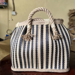 Durable High Quality Cotton Rope Cord <b>Woven</b> Linen Home Office <b>Storage</b> <b>Basket</b> for Daily Use - Product Image 3