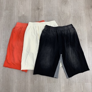 Pantalones cortos de algodón 100% de peso pesado de alta calidad Losttes última tendencia de moda intricacies estampado en caliente pantalones cortos lavados y desgastados para hombres - Product Image 3