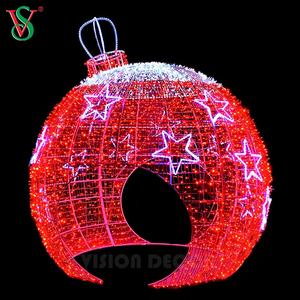 Grandes boules gonflables 3D en forme <span class=keywords><strong>de</strong></span> <span class=keywords><strong>boule</strong></span>, éclairage d'extérieur avec motifs, <span class=keywords><strong>boule</strong></span> ornementale pour noël - Product Image 6