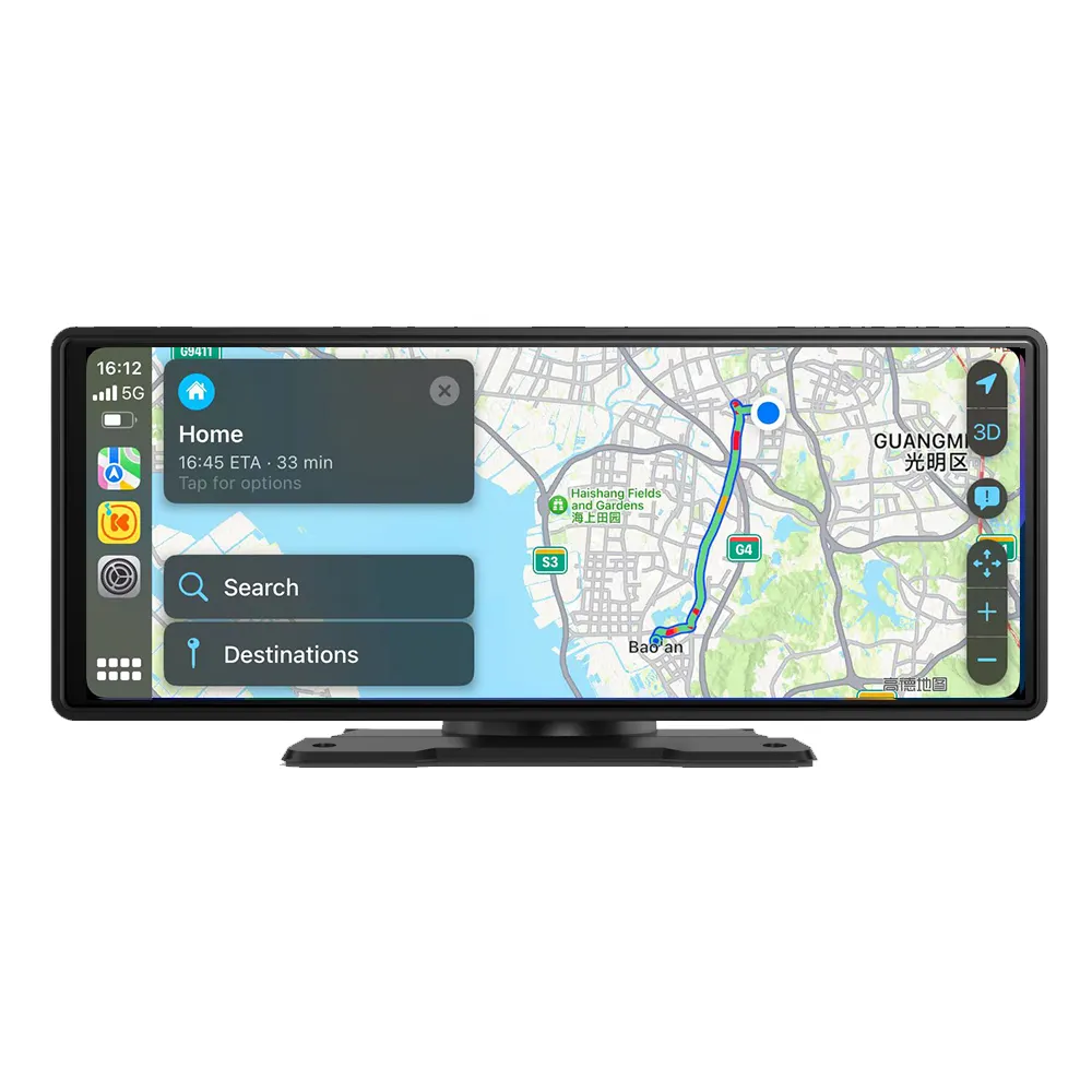 Dashboard IPS HD Touchscreen Auto MP5 Player Drahtlos/Kabel CarPlay Android Auto Mirror Link Vordere Dashcam Rückfahr kamera